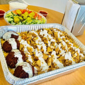 Mix over Rice family platter